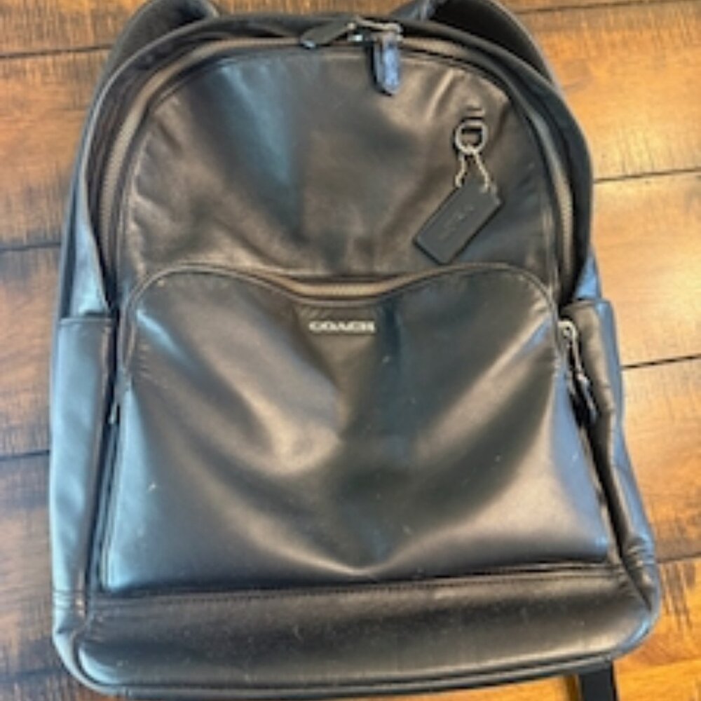 Coach (C2934) Graham Large Men's Smooth Leather Backpack
